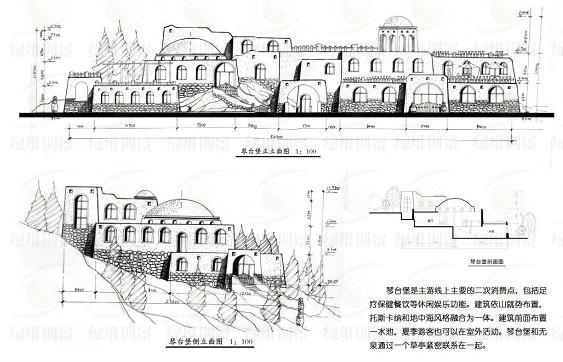 琴臺堡立面圖